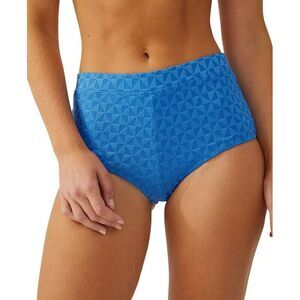 Cotton On Women's Boyleg Full Bikini Bottoms Deep Sky Geo Tile, Sz Small NWT